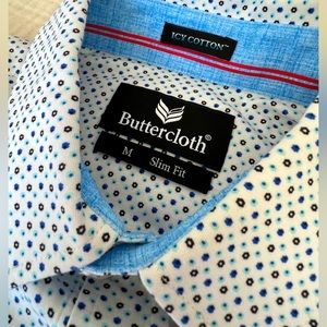 Buttercloth Icy Cotton Long Sleeve Button-Down Shirt